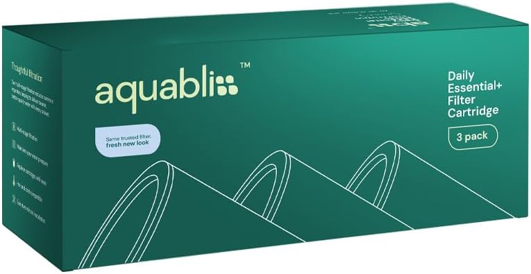 أكوابليس خرطوشة فلتر دش متعددة المراحل البديلة من AquaBliss - أطول عمرًا، فلتر دش عالمي عالي الإخراج يمنع الكلور والسموم في SF220 من AquaHomeGroup CaptainEco (SFC220) (عبوة من 3) - Image 3