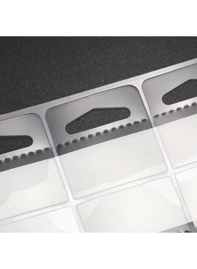 TecUnite - Adhesive Hanging Tags 1-1/2 By 1-1/2 Inch Slot Hole Display Hang Tabs Clear Plastic Hanging Tags Folding Tabs For Store Retail Display(300 Pieces) - Image 1
