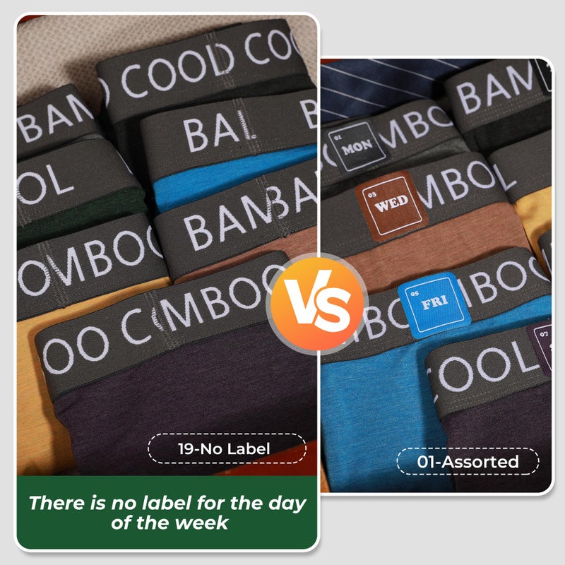 BAMBOO COOL Men's Ultra ComfortSoft Underwear, Moisture Wicking & Breathable No Ride Up Boxer Briefs with Fly, Multipack - Image 5