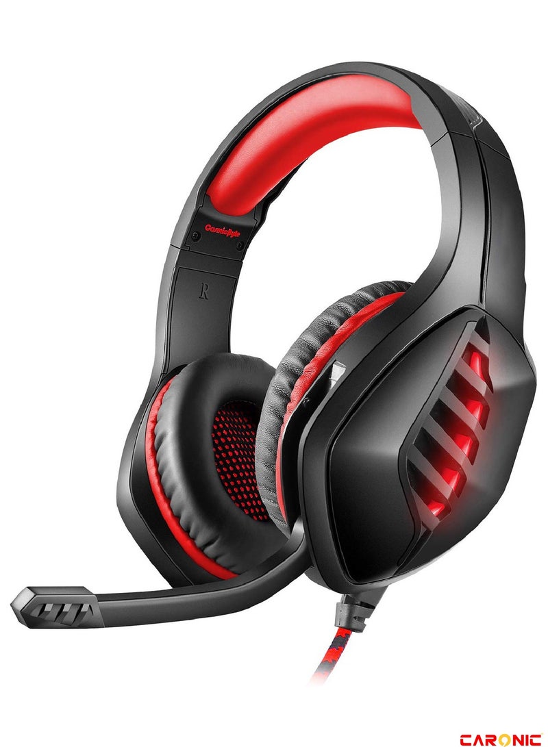 CARONIC Wired Over-Ear Gaming Headphones For PS4 PS5 XOne XSeries NSwitch PC  - Image 1