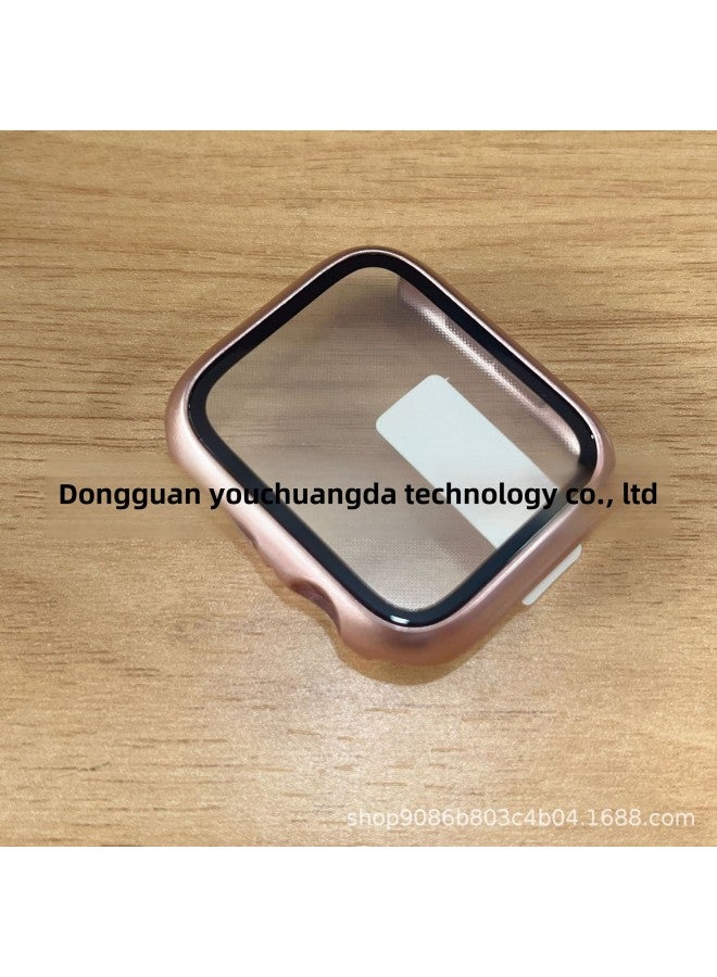 For Apple Watch Watch Case Iwatch987/6/5/4/3/2/1 Generation Case Film Integrated Protection-Color:Rose Gold-Exterior Dimension:S10 10th Generation 42mm Special (opp Bag) - Image 1