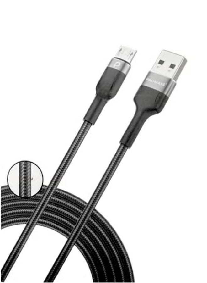 كيبل كار بلاي كيبل شاحن USB A الى مايكرو أصلي و بجودة عالية 2 متر, متوافق مع اجهزة الاندرويد و ايضاً يدعم شحن يد سوني 4 - Image 2