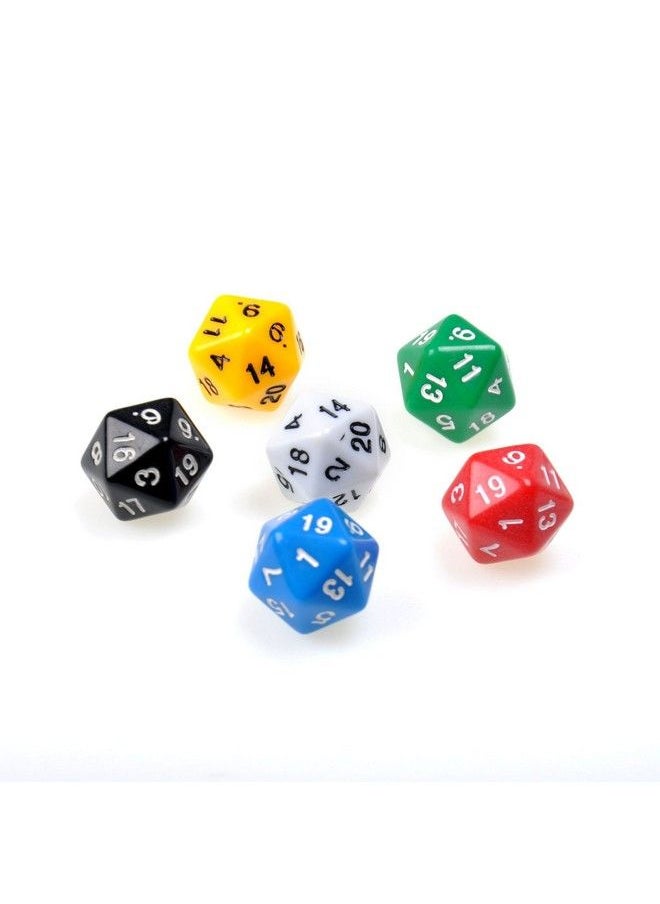 Smartdealspro - 10 Pack 20 Sided Dice D20 Polyhedral Dice For Dnd Rpg Mtg Table Game (Color 1) - Image 1
