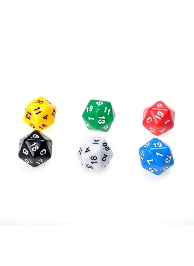 Smartdealspro - 10 Pack 20 Sided Dice D20 Polyhedral Dice For Dnd Rpg Mtg Table Game (Color 1) - Image 1