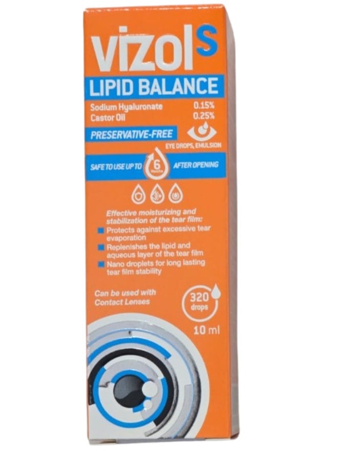 Lipid Balance Preservative-Free Eye Drops 10 ml