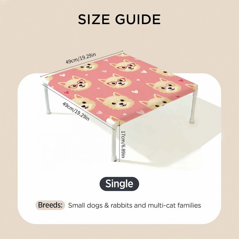 Washable Pet Bed 1 Piece 19.09x19.09x6.5 Inch Summer Breathable Removable Small Dog Bed Cat Pad Suitable For Cage Windowsill Sofa Sleeping - Image 5