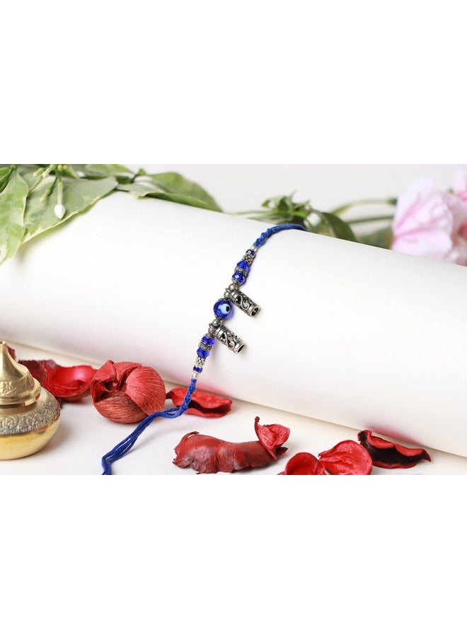 CHERKRAFT Rakhi for Brother Evil Eye Pack of 2 Design Rakhi for Small Bhai Bro Rakhi (Design 3)  - Image 2