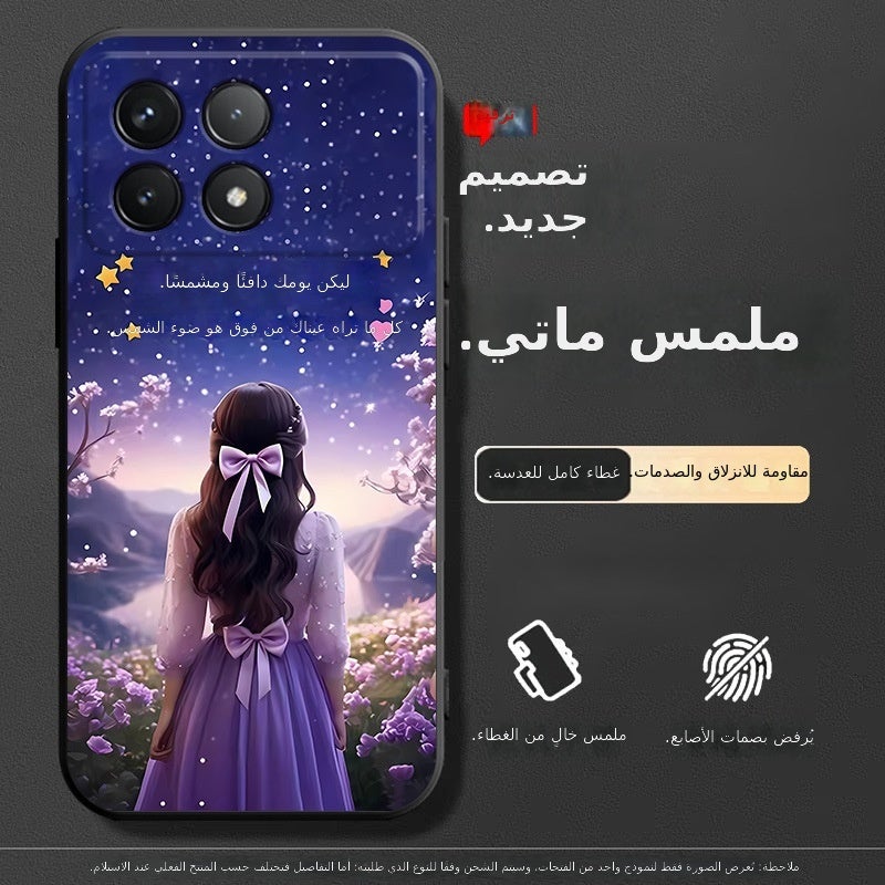 Fashionable Silicone Soft TPU Case for Redmi K70 - Cartoon Design