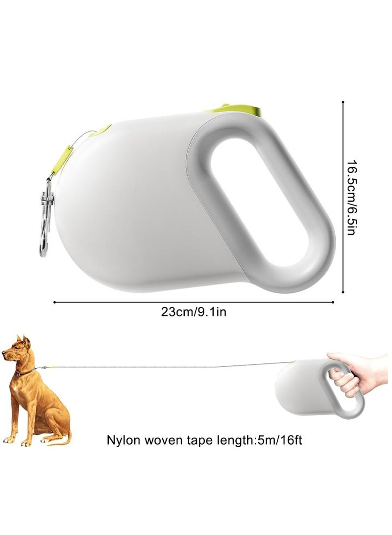 Excefore Retractable Dog Lead, 5M/16FT Flexible Roller Lead with Reflector Strap, 360° Carabiner Hook, One-Handed Brake, Pause, Lock, Supports Up to 25KG - Image 5