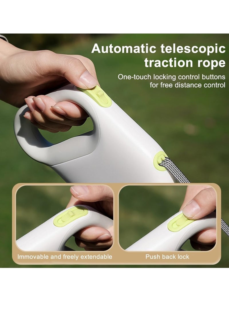 Excefore Retractable Dog Lead, 5M/16FT Flexible Roller Lead with Reflector Strap, 360° Carabiner Hook, One-Handed Brake, Pause, Lock, Supports Up to 25KG - Image 4