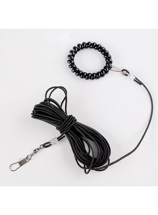 Bird Training Leash, Adjustable Parrot Flight Leash Universal Flight Leash Durable Outdoor Training Toy with 5m Buckle Rope for Birds, Parrots, Cockatiels, Parrots, Parrots, 1pc, Pink - Image 2