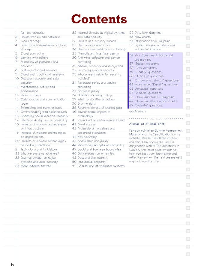 Pearson REVISE BTEC Tech Award Digital Information Technology 2022 Revision Guide inc online edition - 2023 and 2024 exams and assessments  - Image 3