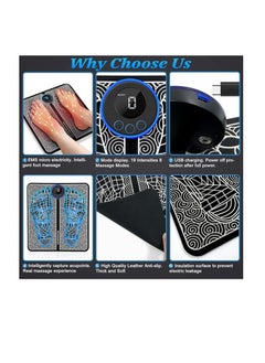 Relax Smart EMS Foot Massager Electric Muscle Stimulation Foot Massager Comfortable Foot Pillow for Home Office Use Portable Massage Pillow  - Image 3