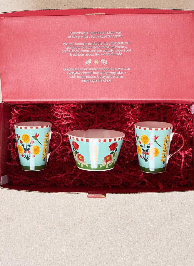Chumbak Rani Bagh Tea Trio Gift Set - Set of 3 | Palace Memoirs - Image 1