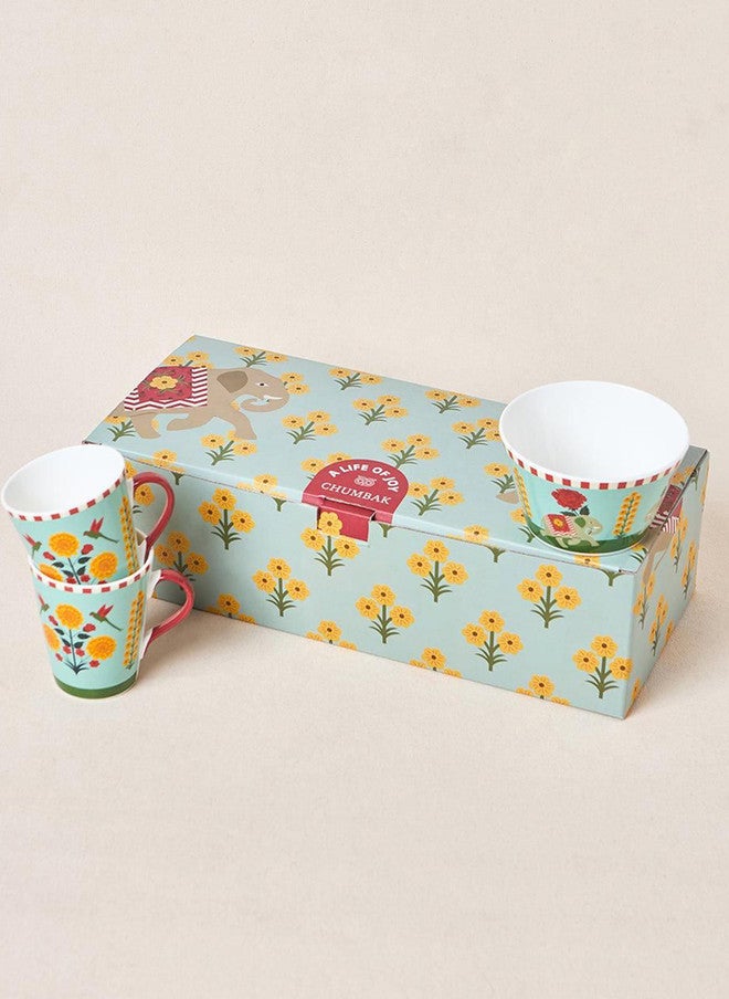 Chumbak Rani Bagh Tea Trio Gift Set - Set of 3 | Palace Memoirs - Image 3