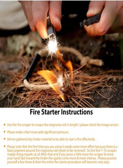 CHU DAI 8 in 1 Survival Paracord Bracelet Adjustable Gear Kit with Fire Starter, Bigger Compass, Survival Whistle, Perfect for Camping, Hiking, Fishing  - Image 5