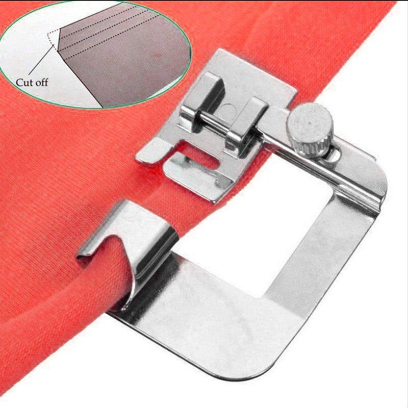 Windman 3 Sizes Wide Rolled Hem Pressure Foot Sewing Machine Presser Foot Hemmer Foot Set 1/2 Inch, 3/4 Inch, 1 Inch Low Shank Sewing Machine Presser Foot for Brother Singer - Image 3