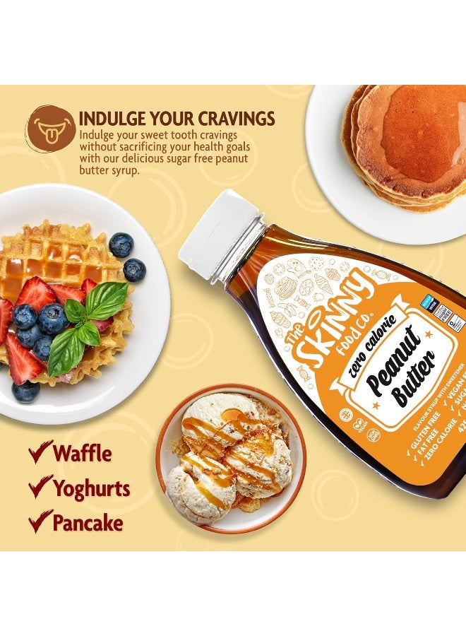 The Skinny Food Co. Peanut Butter Syrup - Zero Calorie - Sugar Free - 0 Fat - Image 2