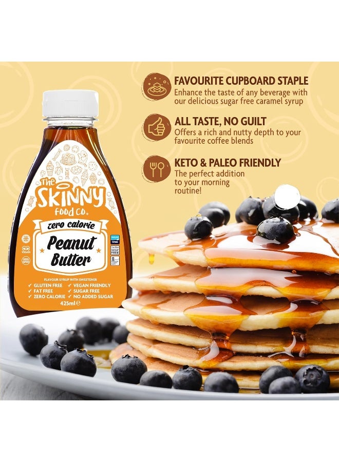 The Skinny Food Co. Peanut Butter Syrup - Zero Calorie - Sugar Free - 0 Fat - Image 4