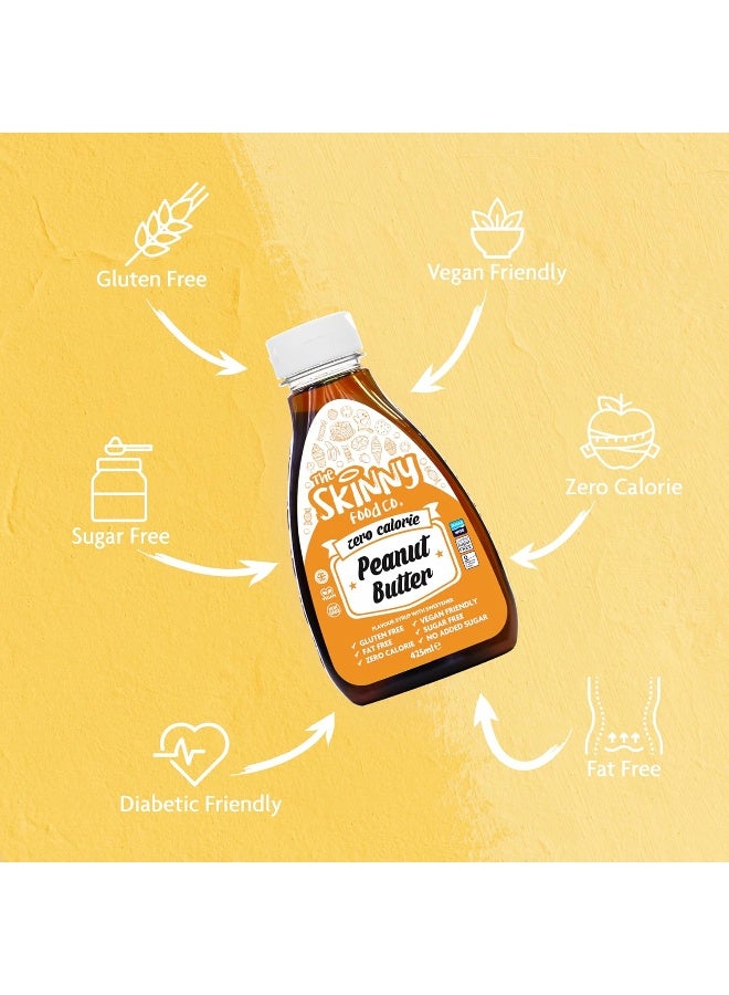 The Skinny Food Co. Peanut Butter Syrup - Zero Calorie - Sugar Free - 0 Fat - Image 3