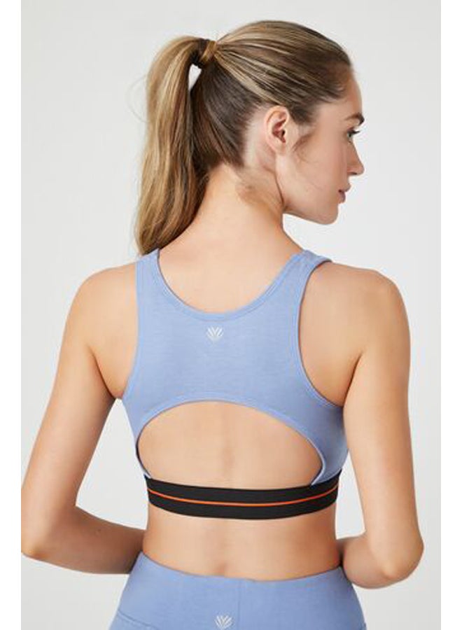 FOREVER 21 Contrast-Trim Cutout Sports Bra - Image 4