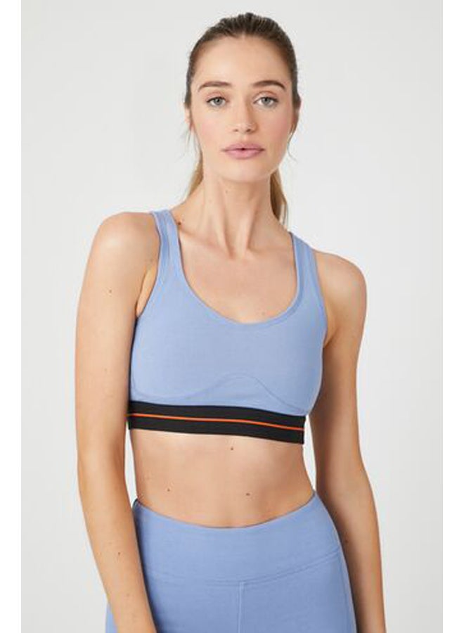 FOREVER 21 Contrast-Trim Cutout Sports Bra - Image 2
