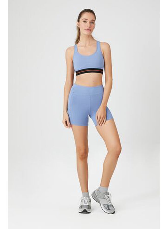 FOREVER 21 Contrast-Trim Cutout Sports Bra - Image 5
