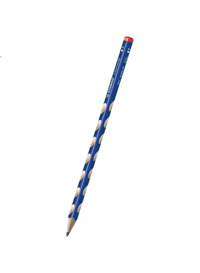 Stabilo Hole Punch Pencil For Elementary School Students, 2H Pencil For Children'S Corrective Grip, Practice Writing, Exams, Homework Pencil, 324 Blue Single Pack (With Cap) - Image 3