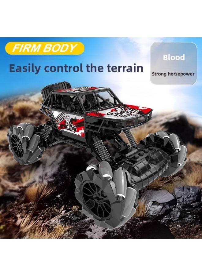 Generic Kidsren's Alloy Remote Control Car Drift Off-road Vehicle Climbing Car Remote Control Car Toy Car Model High-speed Racing Car-Color:[blue] Alloy Version 2.4G Side Row Off-road Vehicle 11-way (color Box)-Scale:Comes With 1 Set Of Rechargeable Batteries + Charger  - Image 4
