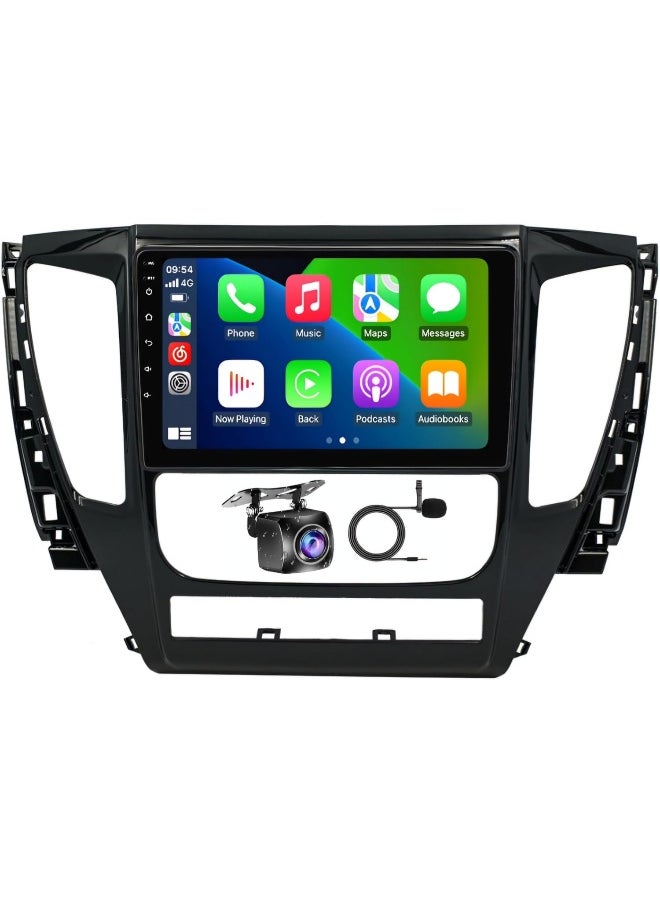 Vierex Fit Mitsubishi Montero Sport 2015 To 2022 Car Stereo Android Screen With Apple Carplay Android Auto Wireless WiFi DSP FM&AM BT AHD Camera Included Fast Interface (2+32GB Carplay)  - Image 1