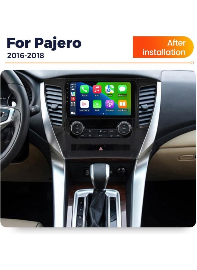 Vierex Fit Mitsubishi Montero Sport 2015 To 2022 Car Stereo Android Screen With Apple Carplay Android Auto Wireless WiFi DSP FM&AM BT AHD Camera Included Fast Interface (2+32GB Carplay)  - Image 2