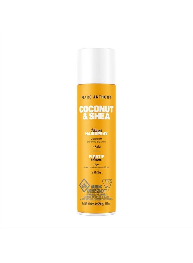 MARC ANTHONY Coconut Oil Volume Hairspray , Basic, 8.8 Ounce - Image 1