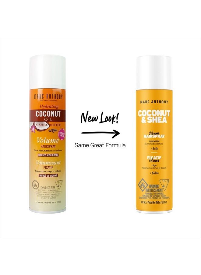 MARC ANTHONY Coconut Oil Volume Hairspray , Basic, 8.8 Ounce - Image 4
