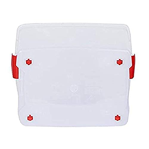 T TOPLINE Multipurpose Plastic Storage Container Box with Wheels 25 LTR (Clear, Transparent) (2 pcs) - Image 2