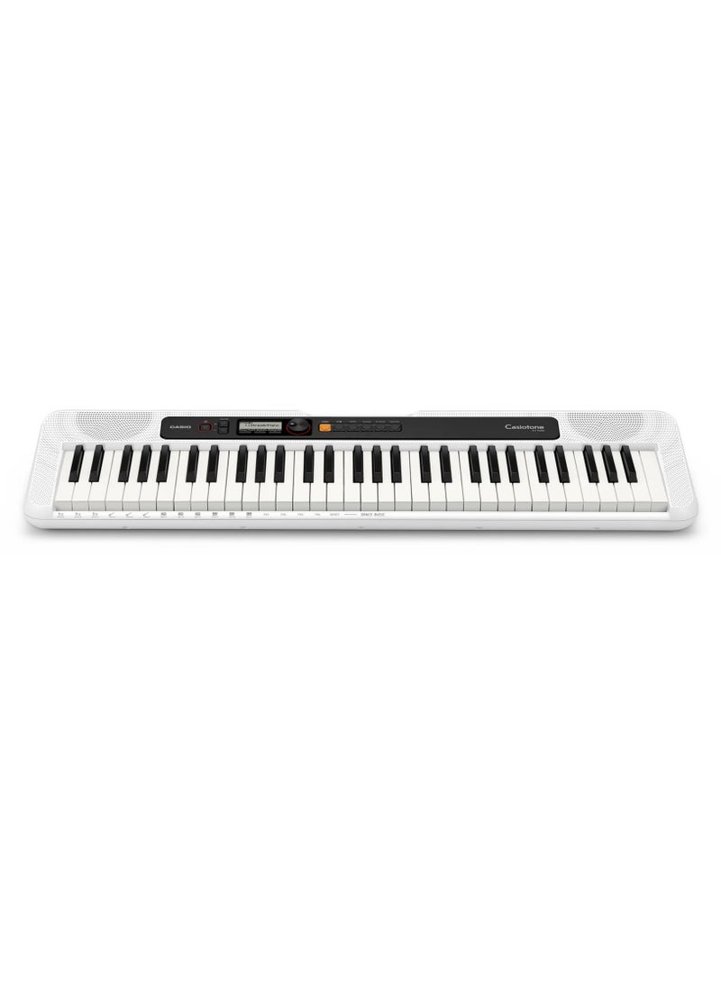 CASIO - CT-S200 Digital Piano Keyboard - White - 61 Keys - 400 Tones - 77 Rhythms, With Power Adaptor - Image 1