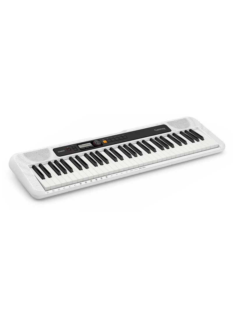 CASIO - CT-S200 Digital Piano Keyboard - White - 61 Keys - 400 Tones - 77 Rhythms, With Power Adaptor - Image 1