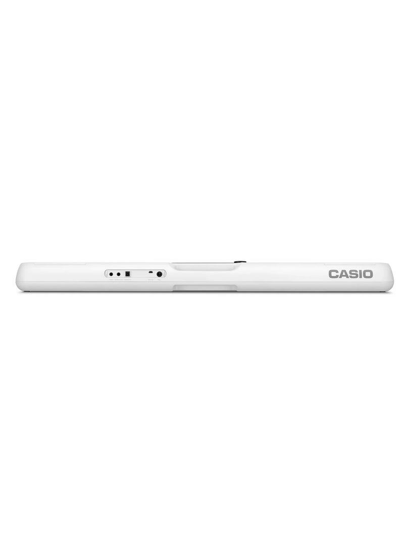 CASIO - CT-S200 Digital Piano Keyboard - White - 61 Keys - 400 Tones - 77 Rhythms, With Power Adaptor - Image 1