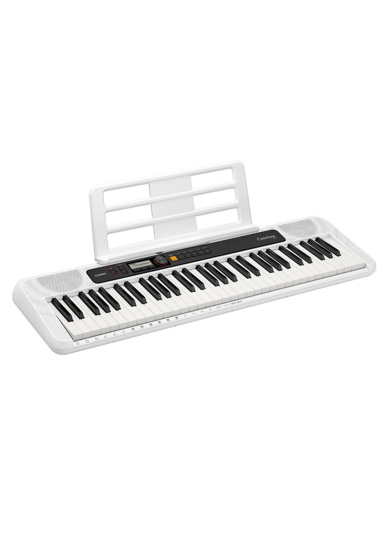 CASIO - CT-S200 Digital Piano Keyboard - White - 61 Keys - 400 Tones - 77 Rhythms, With Power Adaptor - Image 1