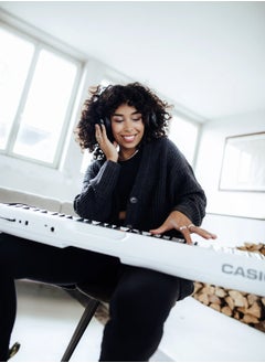 CASIO CT-S200 Digital Piano Keyboard - White - 61 Keys - 400 Tones - 77 Rhythms, With Power Adaptor  - Image 3