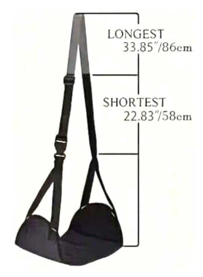 Chase Up Portable Travel Footrest Hammock, Transform your travel experience with this innovative portable footrest hammock designed for long-distance flights, train journeys, and office use. - Image 3