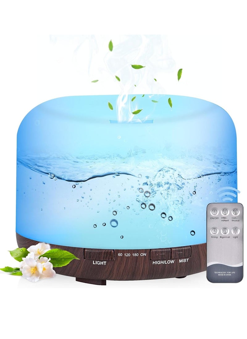 Arabest Essential Oil Diffusers, 500ml Diffusers for Essential Oils Large Room,Home, Aromatherapy Oil Diffuser with Cool Mist  - Image 1