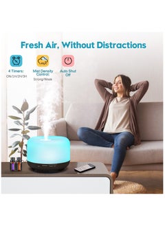 Arabest Essential Oil Diffusers, 500ml Diffusers for Essential Oils Large Room,Home, Aromatherapy Oil Diffuser with Cool Mist  - Image 2