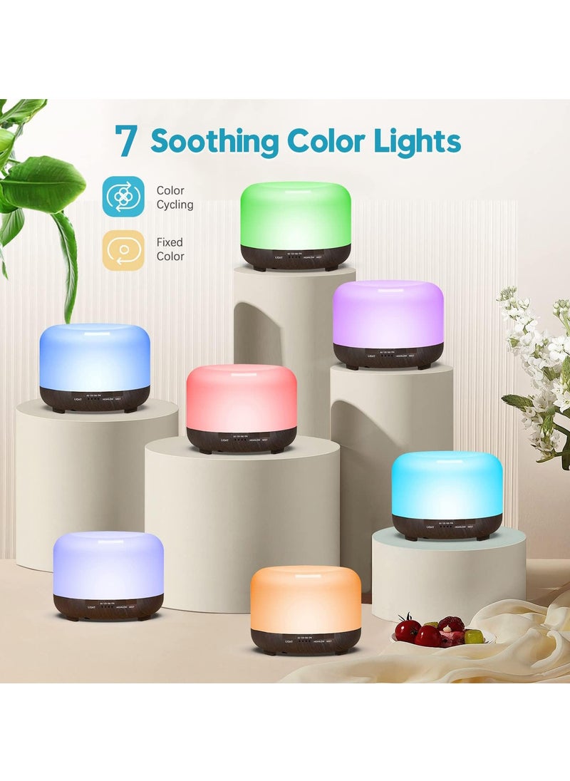 Arabest - Essential Oil Diffusers, 500ml Diffusers for Essential Oils Large Room,Home, Aromatherapy Oil Diffuser with Cool Mist - Image 1