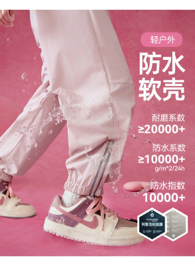 ASK JUNIOR Children's Boys And Girls Pants Autumn Wear-resistant Cargo Pants Softshell Pants Teenagers - Image 1