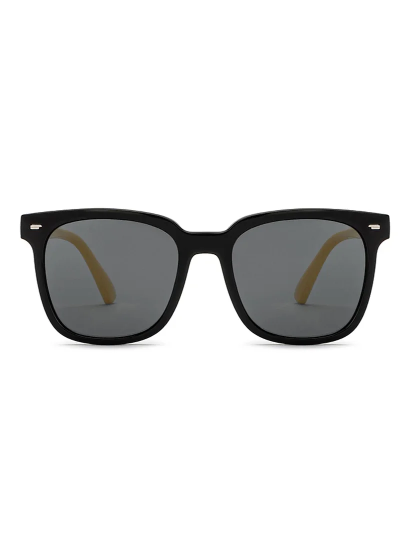 هوبر Hooper By Lenskart | Black Blue Full Rim Square Latest and Stylish Kids Sunglasses | Polarized and 100% UV Protected | For Boys & Girls (Age 8-12 yrs) | HP S15811L
