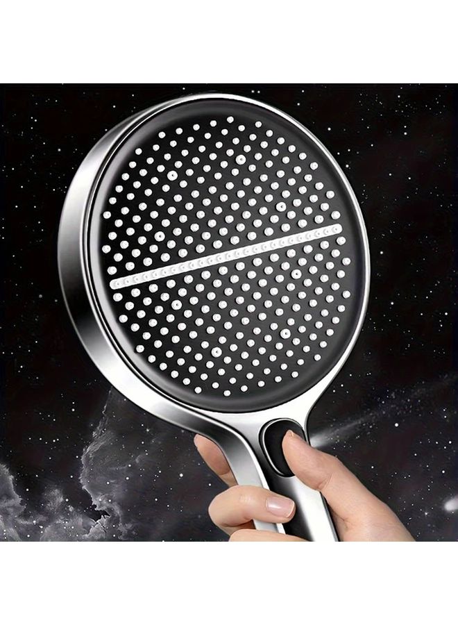 Large Panel High Pressure Shower Head 4 Modes Water Massage Silvery Color - Image 4