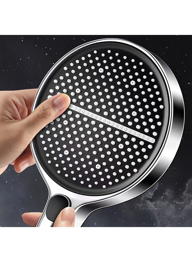 Large Panel High Pressure Shower Head 4 Modes Water Massage Silvery Color - Image 2