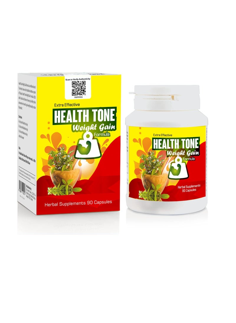 Health Tone Extra Effective Weight Gain Capsules - 90 Capsules - Image 1