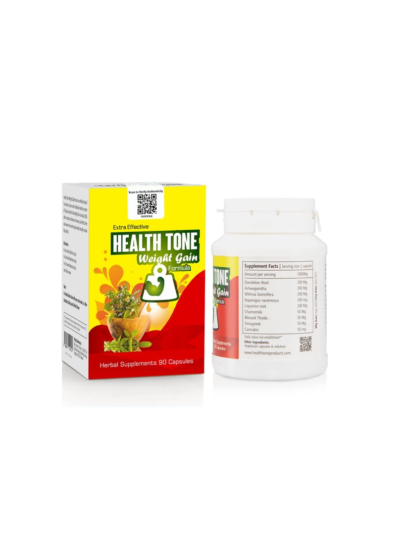 Health Tone Extra Effective Weight Gain Capsules - 90 Capsules - Image 3