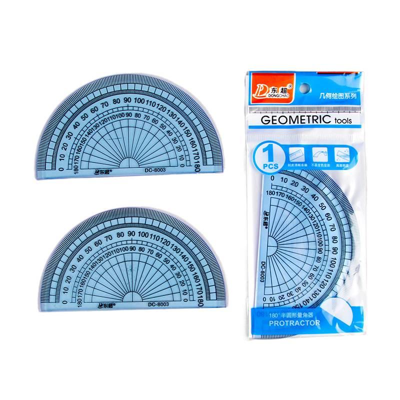 1 Piece Ruler Set with Protractor for School Math Drawing and Measuring - Image 2